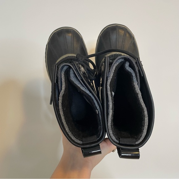 Sorel Dahlia Patent Leather Lace Up Waterproof Rain Boots 7 rain boot duck boot - Picture 13 of 13